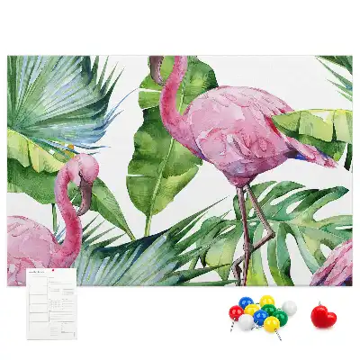 Bilder-Korktafel Natur Flamingos