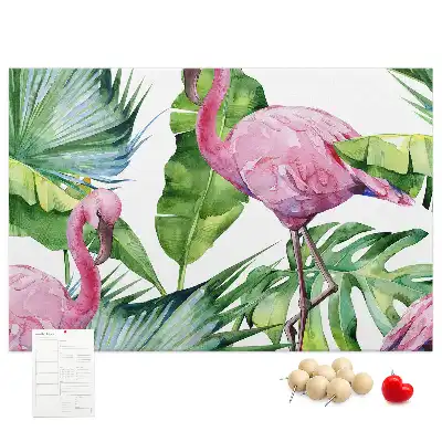 Bilder-Korktafel Natur Flamingos