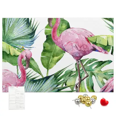 Bilder-Korktafel Natur Flamingos