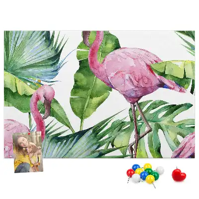Bilder-Korktafel Natur Flamingos