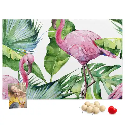 Bilder-Korktafel Natur Flamingos