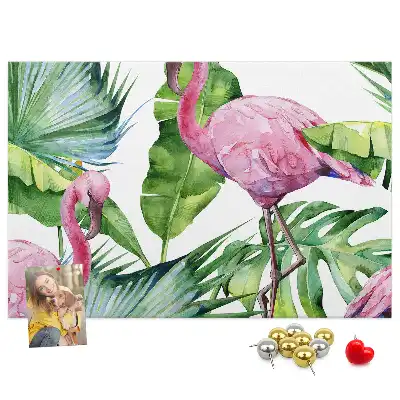 Bilder-Korktafel Natur Flamingos