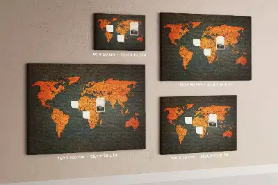 Kork Pinnwand Große Globuskarte