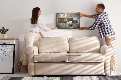 Bilder-Korktafel mit Familienspruch für die Wand