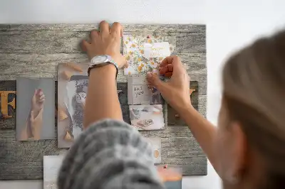 Bilder-Korktafel mit Familienspruch für die Wand