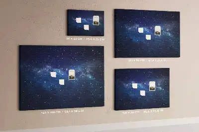 Pinnwand mit Motiv dunkler Sternenhimmel