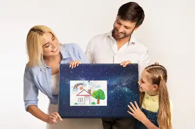 Pinnwand mit Motiv dunkler Sternenhimmel