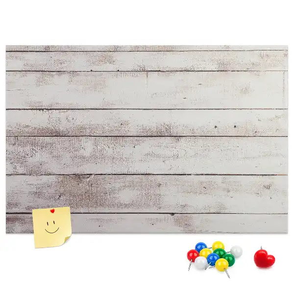 Bedruckte Korkplatte im Holzbrett-Design