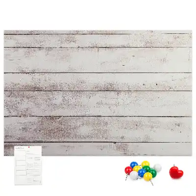 Bedruckte Korkplatte im Holzbrett-Design