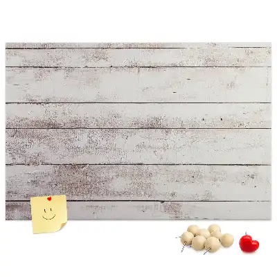 Bedruckte Korkplatte im Holzbrett-Design