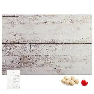 Bedruckte Korkplatte im Holzbrett-Design