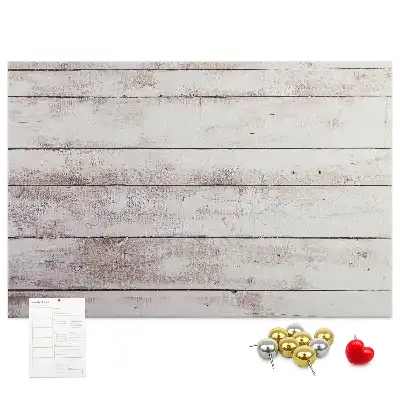 Bedruckte Korkplatte im Holzbrett-Design