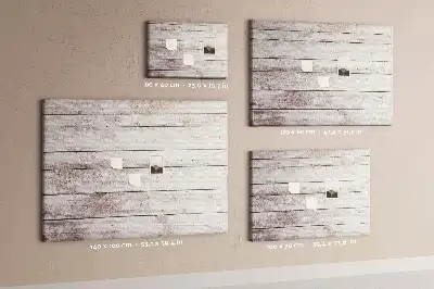 Bedruckte Korkplatte im Holzbrett-Design