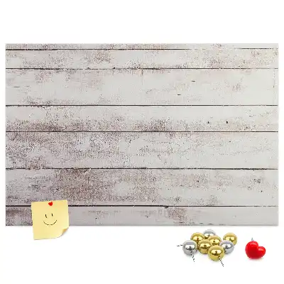 Bedruckte Korkplatte im Holzbrett-Design