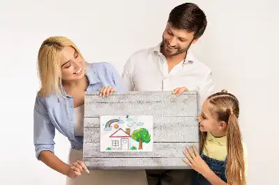 Bedruckte Korkplatte im Holzbrett-Design