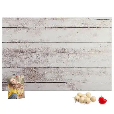 Bedruckte Korkplatte im Holzbrett-Design