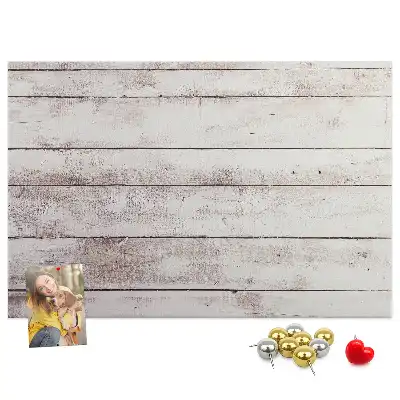 Bedruckte Korkplatte im Holzbrett-Design