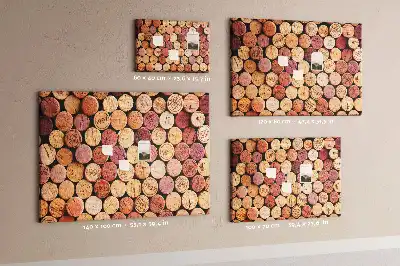 Pinnwand Sammlung von Flaschenkorken