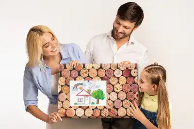 Pinnwand Sammlung von Flaschenkorken