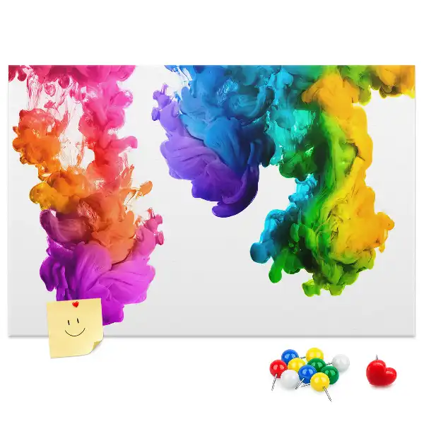 Kork Pinnwand Regenbogen der Farben