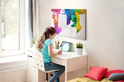 Kork Pinnwand Regenbogen der Farben