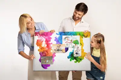 Kork Pinnwand Regenbogen der Farben