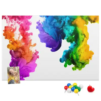 Kork Pinnwand Regenbogen der Farben