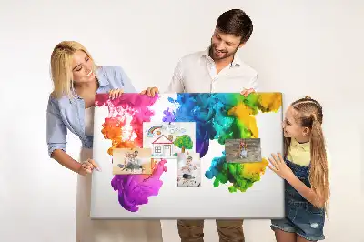 Kork Pinnwand Regenbogen der Farben