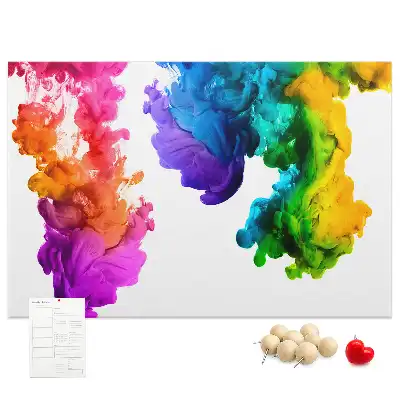 Kork Pinnwand Regenbogen der Farben