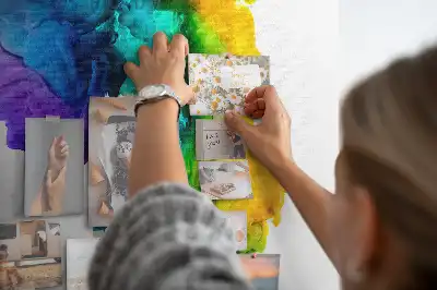 Kork Pinnwand Regenbogen der Farben