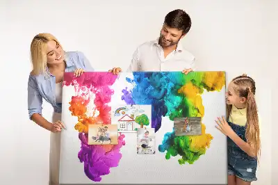 Kork Pinnwand Regenbogen der Farben