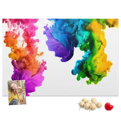 Kork Pinnwand Regenbogen der Farben