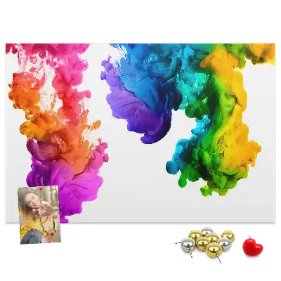 Kork Pinnwand Regenbogen der Farben