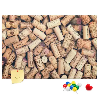Kork Pinnwand Weinmotiv mit Korken