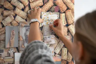 Kork Pinnwand Weinmotiv mit Korken