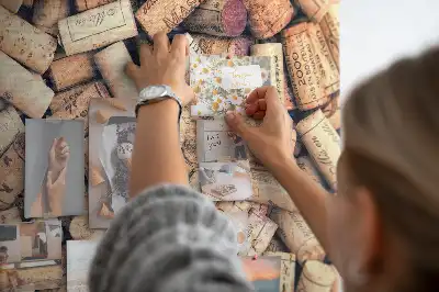 Kork Pinnwand Weinmotiv mit Korken