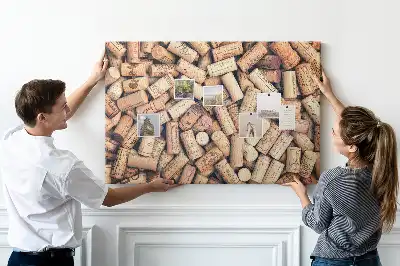 Kork Pinnwand Weinmotiv mit Korken