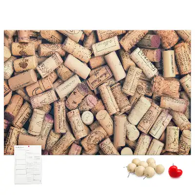 Kork Pinnwand Weinmotiv mit Korken
