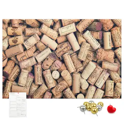 Kork Pinnwand Weinmotiv mit Korken