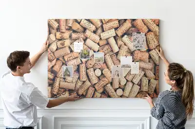 Kork Pinnwand Weinmotiv mit Korken