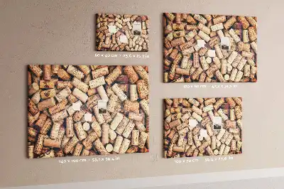 Kork Pinnwand Weinmotiv mit Korken