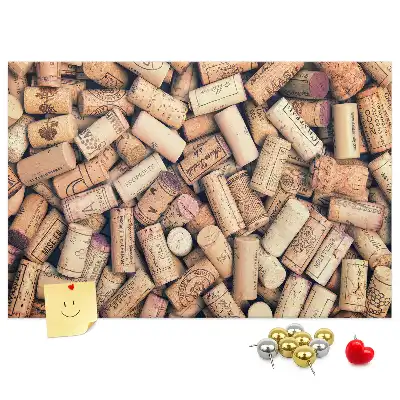Kork Pinnwand Weinmotiv mit Korken