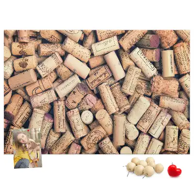 Kork Pinnwand Weinmotiv mit Korken