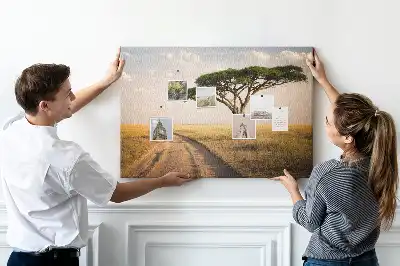Kork Pinnwand Landschaft Afrikas