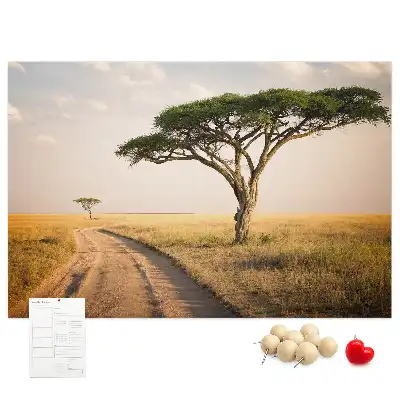 Kork Pinnwand Landschaft Afrikas