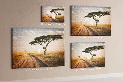 Kork Pinnwand Landschaft Afrikas