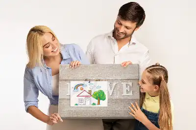 Pinnwand mit dem Motto Liebe im Interieur