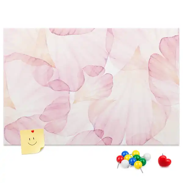 Bilder-Korktafel Aquarell-Blütenblätter