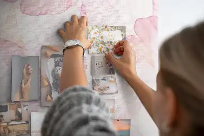 Bilder-Korktafel Aquarell-Blütenblätter