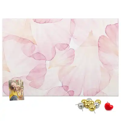 Bilder-Korktafel Aquarell-Blütenblätter